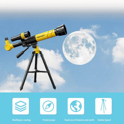40 X Lens Astronomical Telescope Multi-Coated Optics Smart Digital Telescope with Tripod Kids Astronomy Telescope for Gift