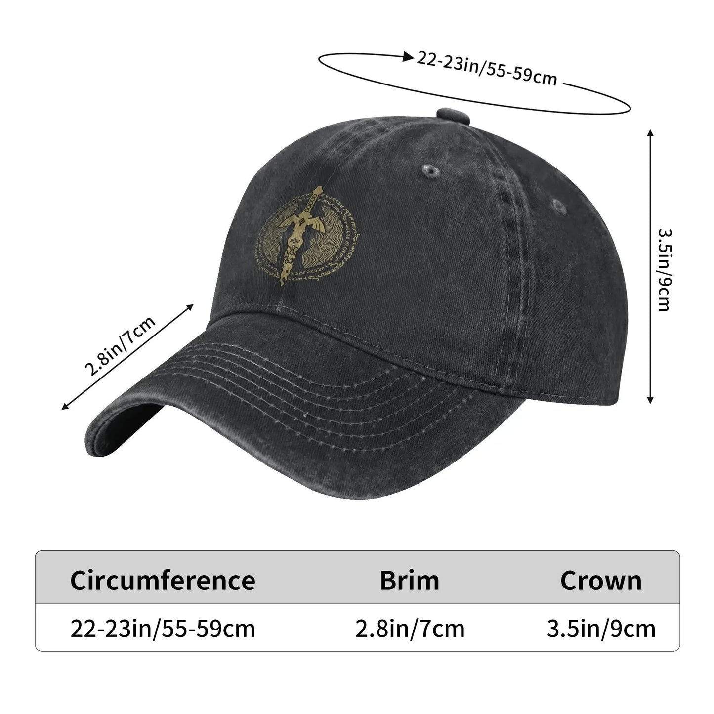 Zelda Legends logo Casual Baseball Cap For Unisex-Teens Summer  Outdoor Sports Trucker Hat Streetwear Sunscreen Snapback Cap