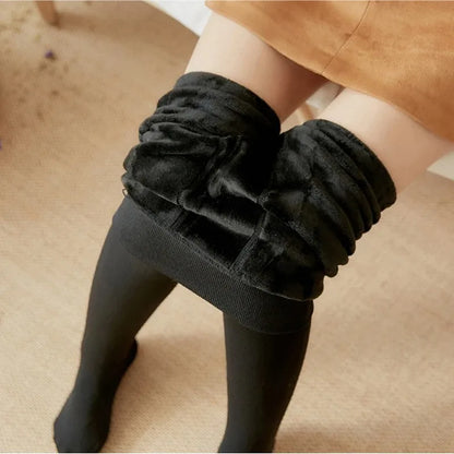 Thicken Thermal Tights Leggings Women Winter Fleece Velvet Thermo Stockings High Waist Elastic Slim Sexy