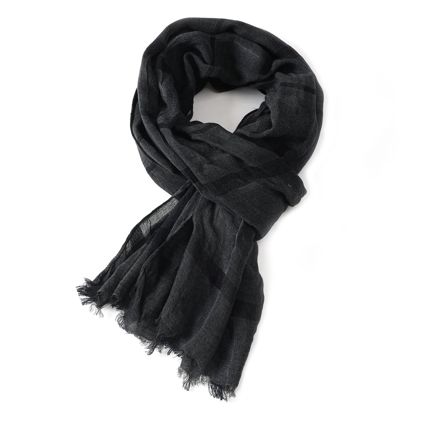 Fashion Plaid Cotton Linen Men Scarves Autumn Winter Warm Men's Scarf Short Tassel Bufanda Male Accessories Pashmina Shawl