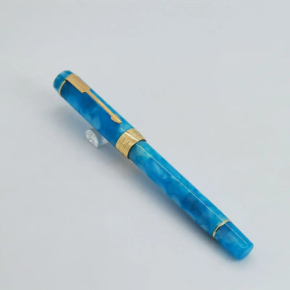 Jinhao 100 Fountain Pen Commemorative Resin Good Pen Nib 18 KGP Gold Sandwiched Thin Tod Small Business Office Gift Pen