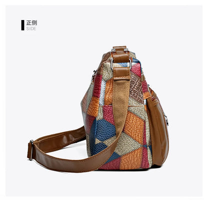 PU Leather Armpit Bags for Women, Shoulder Crossbody Bag, Ladies Vintage Underarm Handbags Suitable for mothers Mom to use