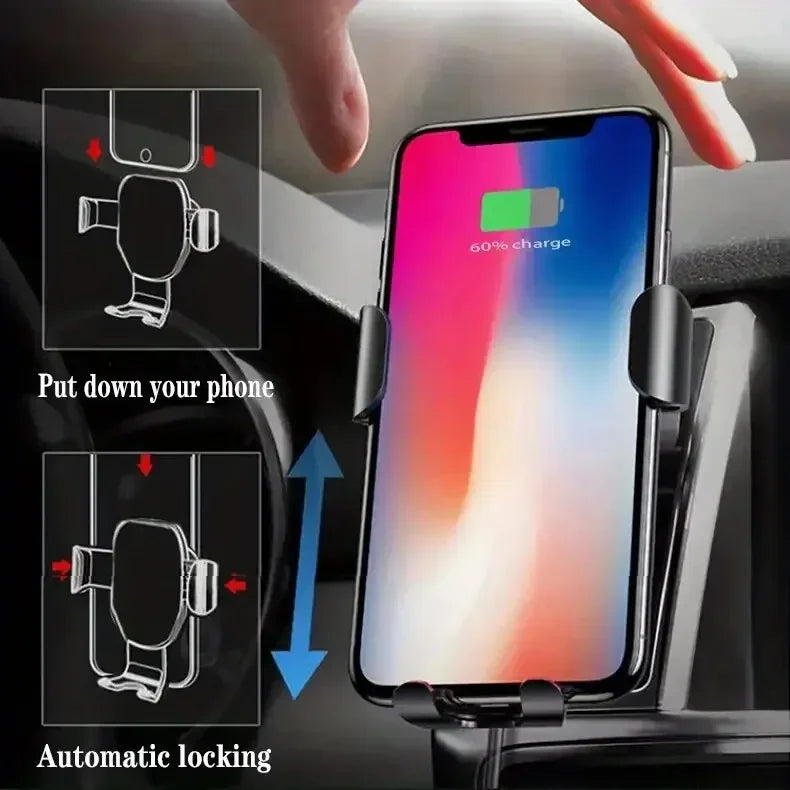 30W Wireless Chargers Fast Car For iPhone 15 14 13 12 11 Pro XS Max XR Samsung Xiaomi Wireless Charging Phone Car Holder Charger
