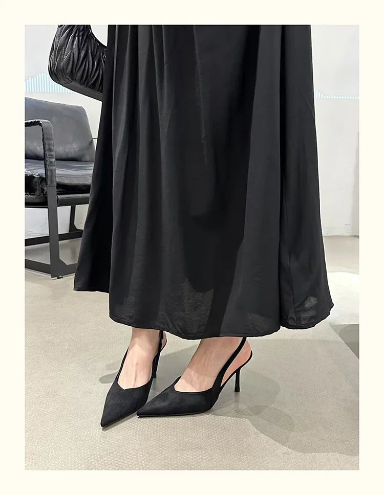 2025 Summer Leopard High Heel Women Sandals Fashion Pointed Toe Shoes Design Style Banquet Party Sandals Shoes