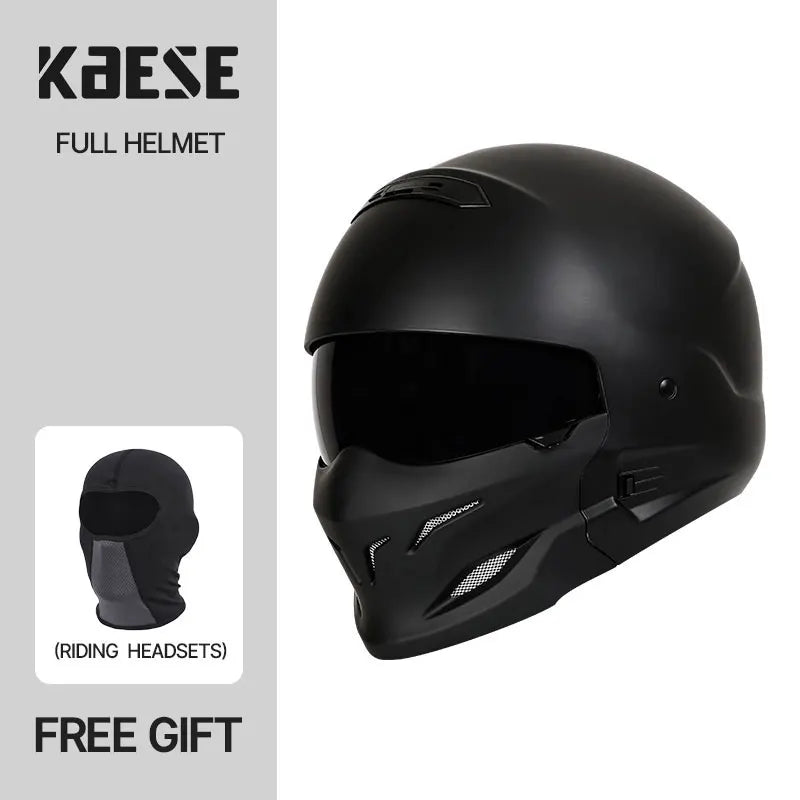 DOT Certified Scorpion Helmet Combination Helmet Motorcycle Retro Helmet Unisex Motorcycle Multi-Purpose Half Helmet Four Season