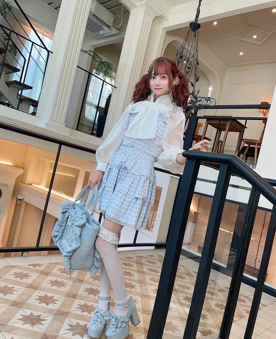 Sweet Y2k Aesthetic Transparent Bow Ita Bag Casual Chic Ruffle Fashion Women's Handbags All Match Kawaii Shoulder Crossbody Bags