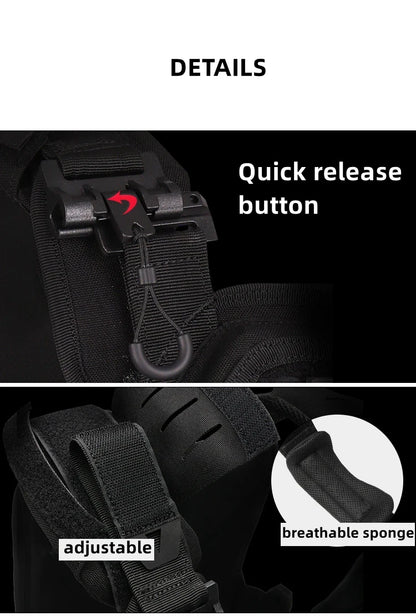 YAKEDA Tactical Plate Carrier Vest,Military Molle Assault Vest with Quick Release Buckles,Adjustable Padded Straps,1000D Nylon