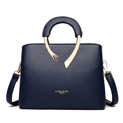 GENUINE VANDERWAH High Quality Pu Leather Casual Tote Luxury Handbags Women Bags Designer Shoulder Crossbody Bags for Women 2025