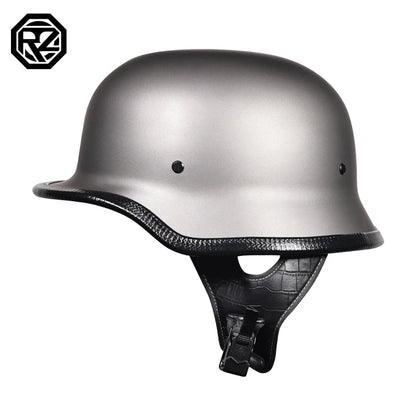ORZ-309-Soldier Helmet Retro Half Helmet Motorcycle Male and Female Motorcycle Personality German Ladle Helmet Electric Vehicle