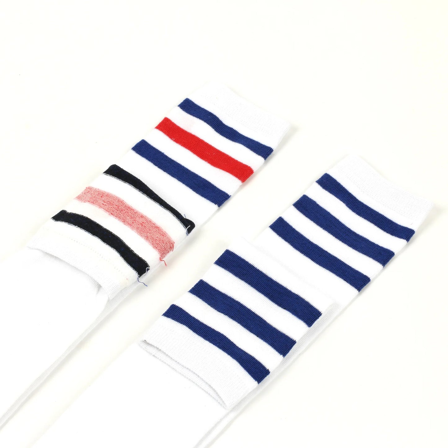 Middle Tube Sock Women Striped Knee High Ladies Japanese Harajuku College Style Cotton Summer Calf Sock Black White Female Gift