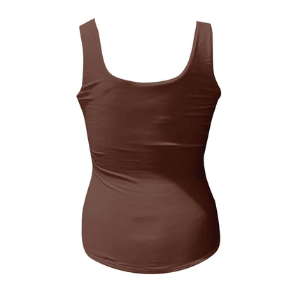 Solid Y2k Vest Women Sleeveless Base Shirt Regular Black Tops Slim-Fit Sling Inner Top Spring Summer Street Wear Girl Cloth