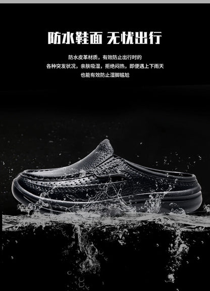 New Fashion Sandals High Quality Slippers Soft Sole Beach Sandals Men Slip On Driving Shoes Chef Shoes Breathable EVA Shoes