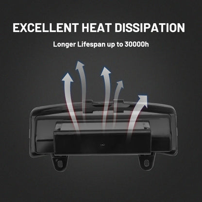 Motorcycle LED Tri-Bar Rear Fender Tail Light Turn Signal Brake Lamp For Harley Touring Street Glide Road Glide FLHX FLTRX 96-13