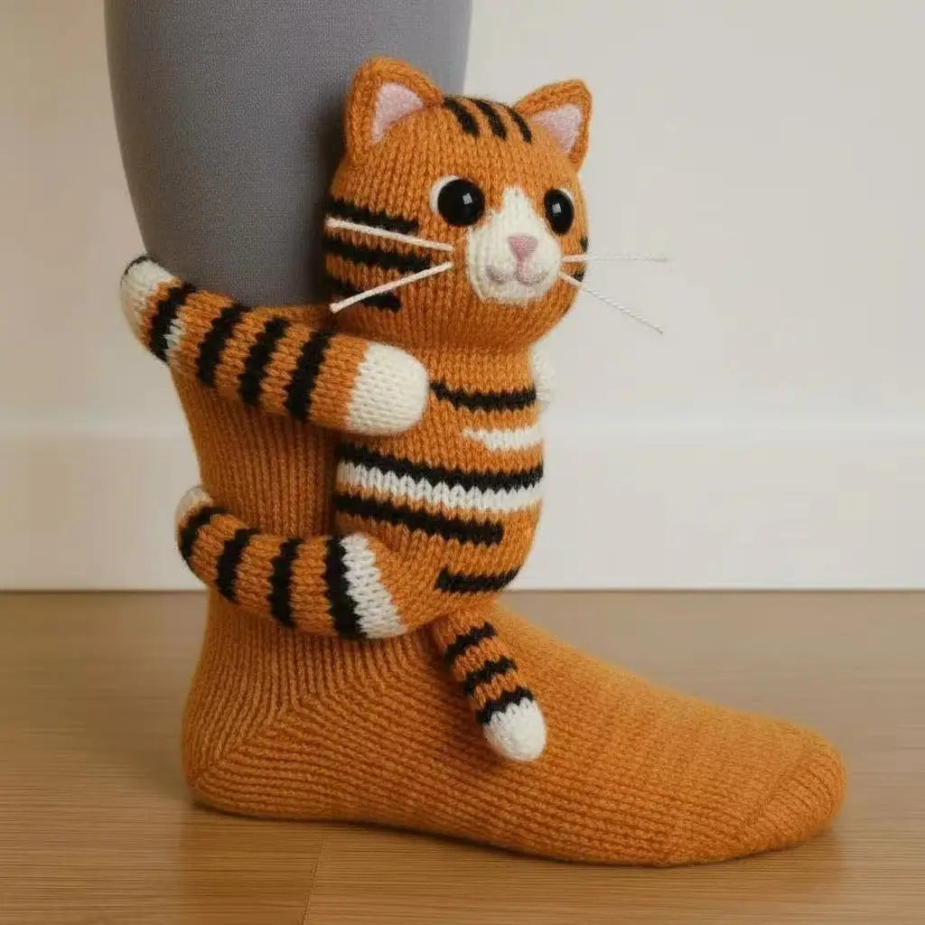2026 New Animal Socks 3D Plush Crochet Animal Socks Cute Animal Socks Warm Floor Socks Cartoon Socks