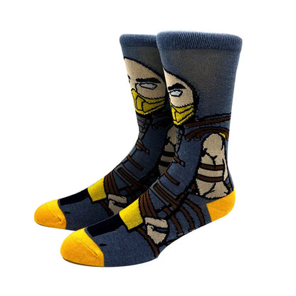 2023 New Anime Marvel Men Socks Long Sock Men‘s Knee-High Couples cosplay Sock Personality Hip Hop Harajuku Funny Sock for Women