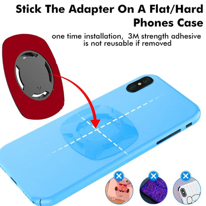 Standes Motorcycle Bike Phone Holder 360° Rotatable Detachable Mount for Delivery Navigation Self Lock Anti-shake Phone Holder