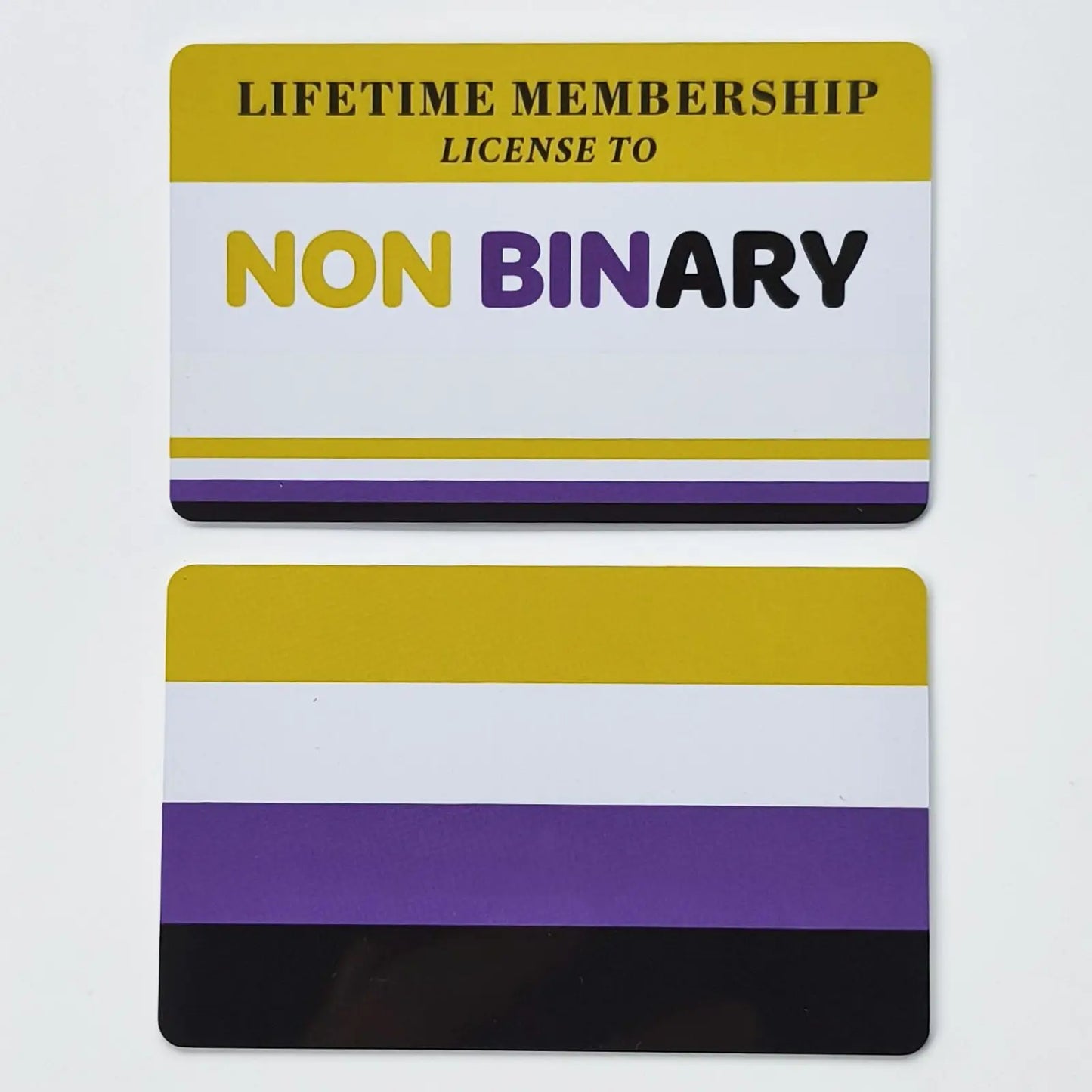 Writable LGBTQIA Identity Card LGBT Pride Cards Lifetime Membership Card perfect rainbow community gift