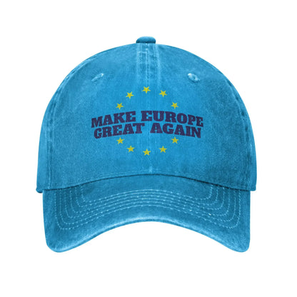 New Make Europe Great Again  Casual Baseball Cap For Couple Women Spring  Kpop Rock Hip Hop Hats Fashion Dropshipping Snapback C