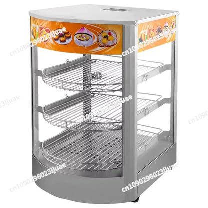 High Quality Electric Food Steamer 3 Layers Commercial Bread Pizza Warming Showcase Industrial Tart Warmer
