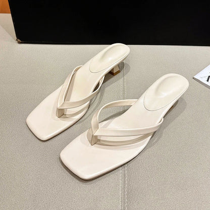 Female Summer Sexy Heels Sandals Slides Ladies Shoes Fashion Women Pumps Flip Flops Luxury High Heels Slippers Shoes