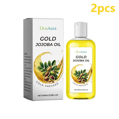 Organic Jojoba Oil for Hair Growth Products Strengthening Hair Smoothing Cold-Pressed Vitamin C Jojoba Oil for Face Moisturizer