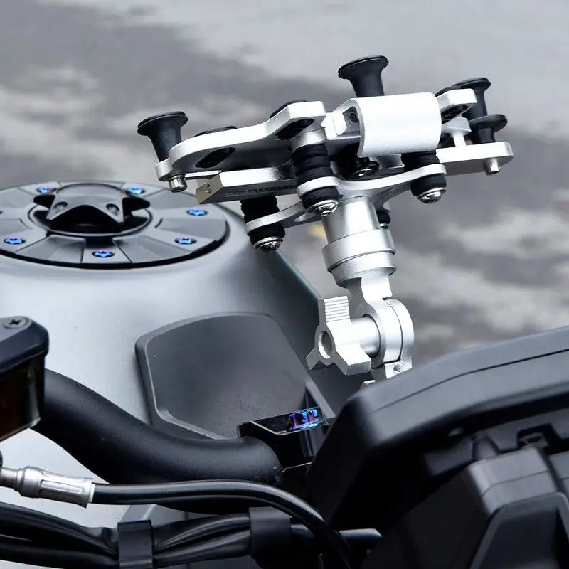 Motorcycle Phone Holder High Quality Alloy Motorcycle Electric Bike Mobile Phone Holder With Dampener Motos Navigation Bracket