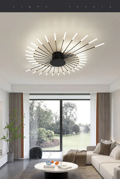 Nordic Ceiling Lighting for Living Room Bedroom Kitchen Led Ceiling Light Fixture Indoor Home Firework Decor Ceiling Lights