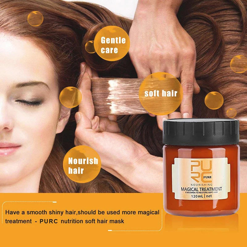 PURC Argan Oil Hair Mask Repair Damaged Frizz Masks Nourishing Smoothing Magic Hair Treatment Conditioner Hair Care