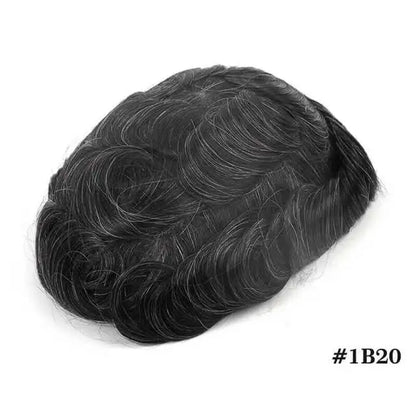 Front Swiss Lace Men's Capillary Prothesis Lace PU Man Toupee Human Hair Wigs Natural Hairline Indian Human Hair Wigs Natural