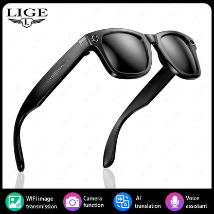 New Upgrade smart glasees With Camera Video Recording AI Photo Recognition Bluetooth Call Translation Voice Sunglasses Man 2026