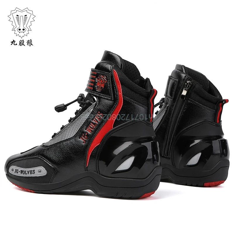 Motorcycle Riding Boots Men Women Knight Outdoor Waterproof Sneakers Shoes Off-road Professional Leisure Protective Riding Boots