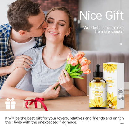 30ml banana essential oil brightens skin, moisturizes, repairs hair, aromatherapy humidifier soap, multifunctional essential oil