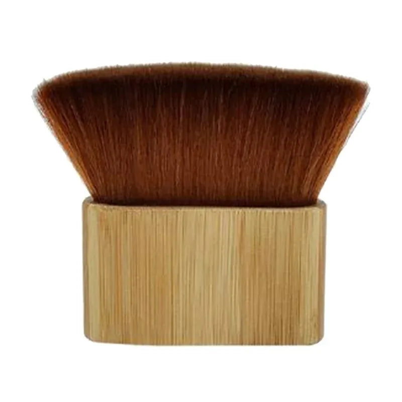 Barber Salon Hairdresser Hair Cutting Neck Duster Soft Brush with Wooden Handle，Special for real hair wigs