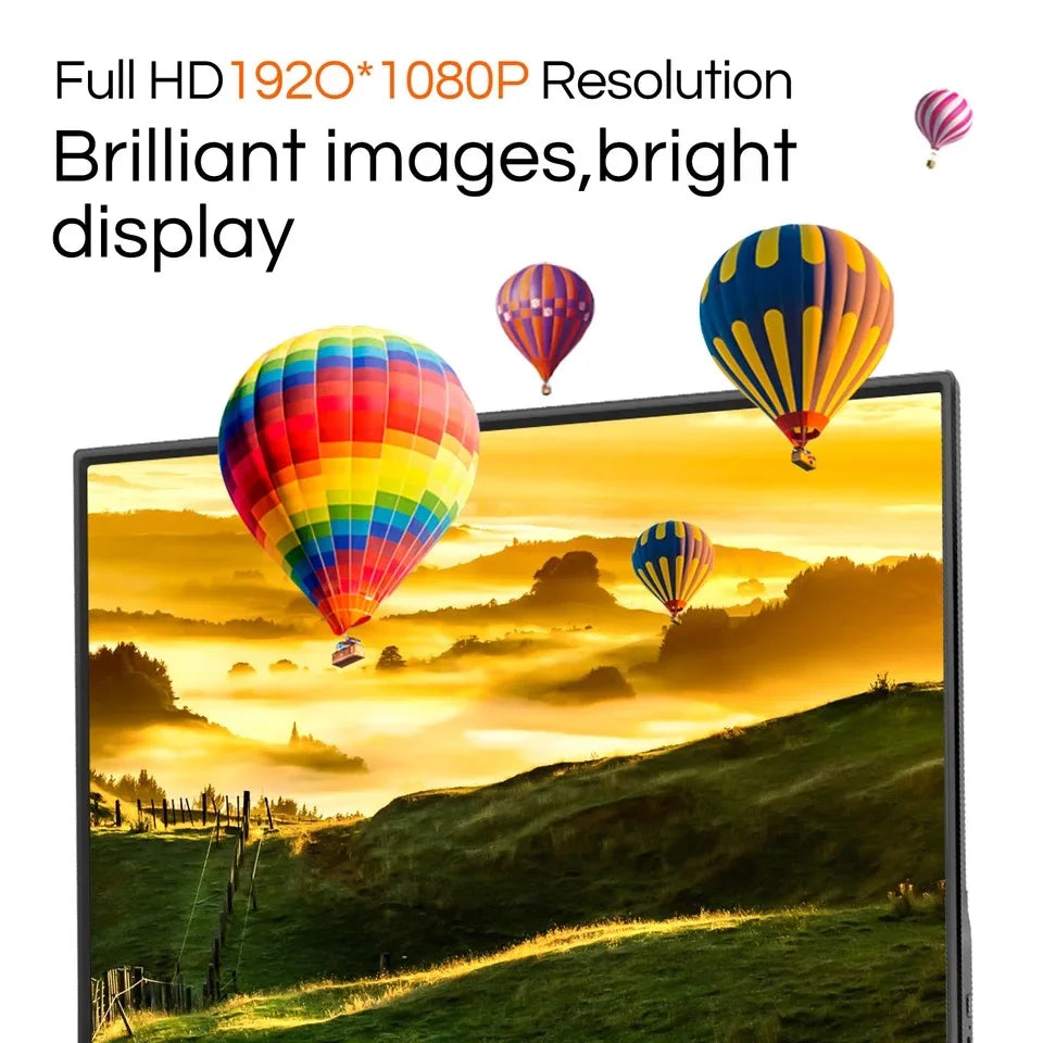JSHIX 11.6 14 15.6 Inch Portable Monitor 1080P Full HD IPS Second Monitor for Gaming Laptop Phone Switch Xbox Sub Display Screen