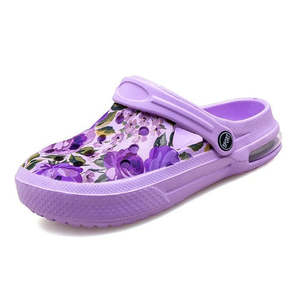 Women's Ethnic Shoes Clogs Soft Sole Two-way Wear for Beach Mules and Pool Women Garden Slides Indoor Nursing Clogs Sandals