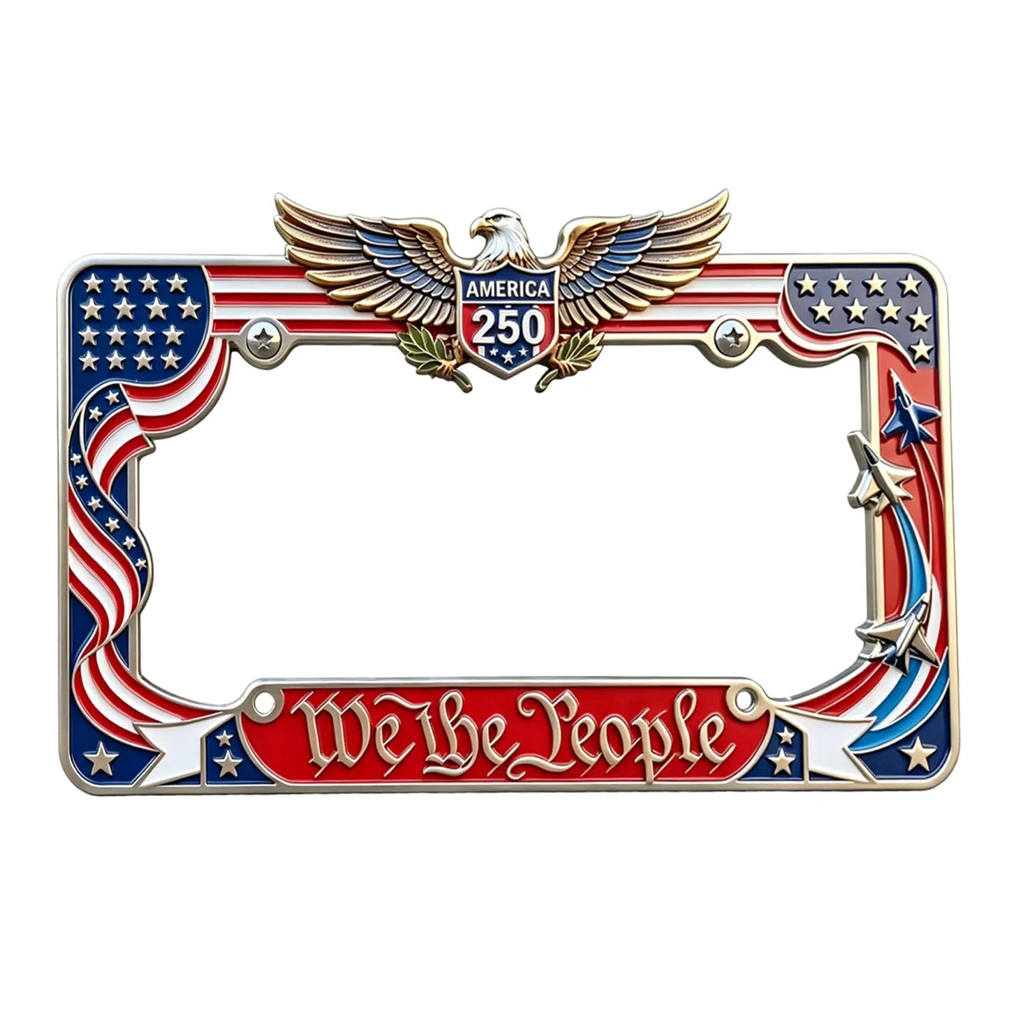 United States 250th Anniversary License Plate Holder Cover Commemorative Patriotic License Plate Cover Fits Standard Size