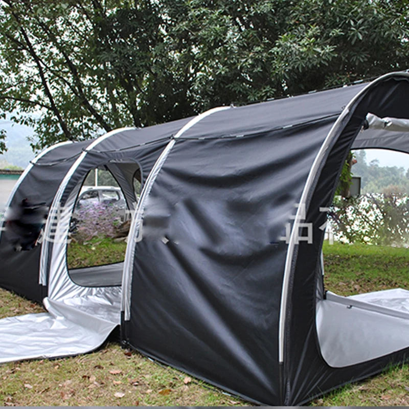 Attachable Beach Tent Sun Shelter 4 Person Heat and Light-Blocking UPF50+ UV Protection Sun Shade Easy Setup Camping Canopny