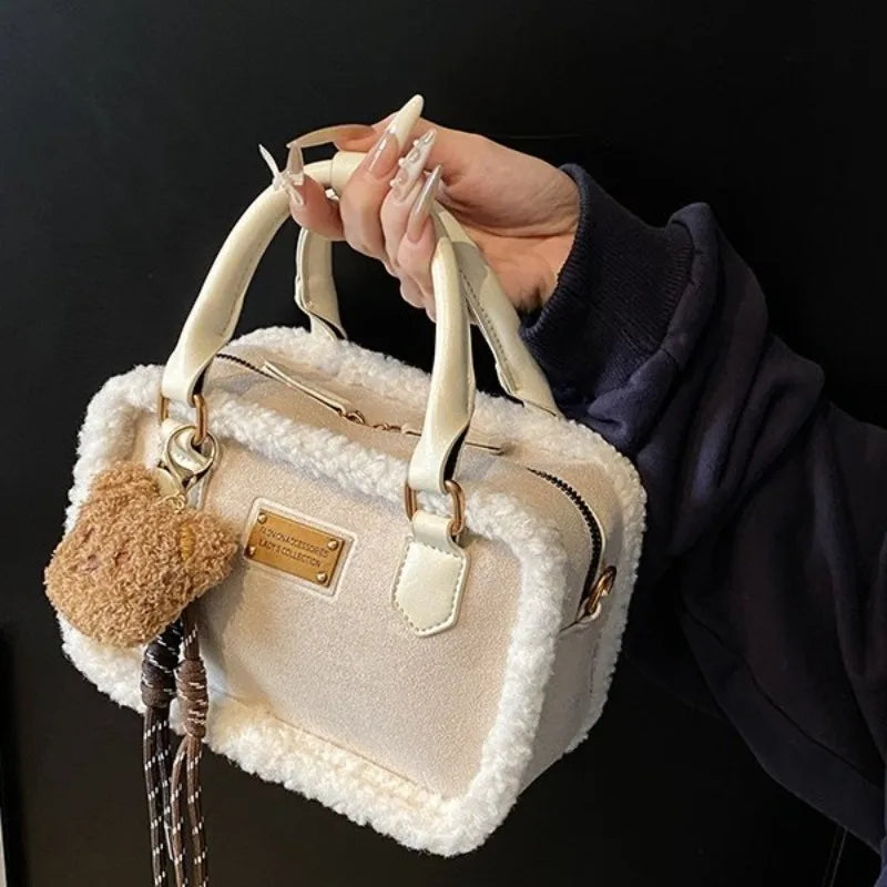 Plush Crossbody Bags for Women Shoulder Bags Versatile Purse and Handbags Designer Bag Female Bags Сумка Женская Bolsos Mujer