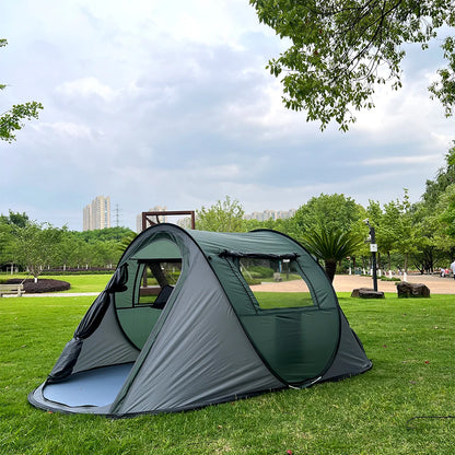 5-8 people quick opening hand throw tent waterproof camping boat tent outdoor tent fully automatic pop-up