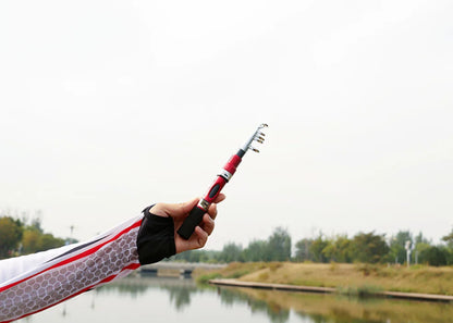 1.15m Portable Mini Telescopic Short Spinning Fishing Pole Pocket Travel Fishing Rod For Saltwater Freshwater Fishing Accessorie