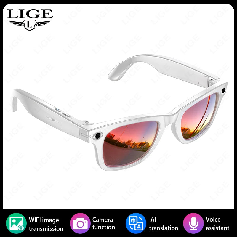 New Upgrade smart glasees With Camera Video Recording AI Photo Recognition Bluetooth Call Translation Voice Sunglasses Man 2026