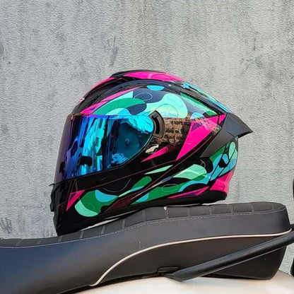dual-lens Motocross helmet Professional racing dual lens safety helmet, off-road motorcycle full face protector, approved by DOT
