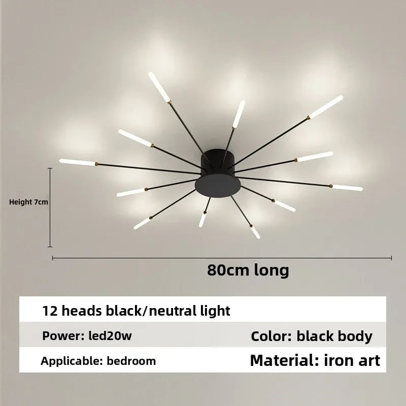 Nordic Ceiling Lighting for Living Room Bedroom Kitchen Led Ceiling Light Fixture Indoor Home Firework Decor Ceiling Lights