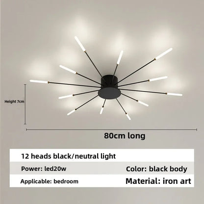 Nordic Ceiling Lighting for Living Room Bedroom Kitchen Led Ceiling Light Fixture Indoor Home Firework Decor Ceiling Lights