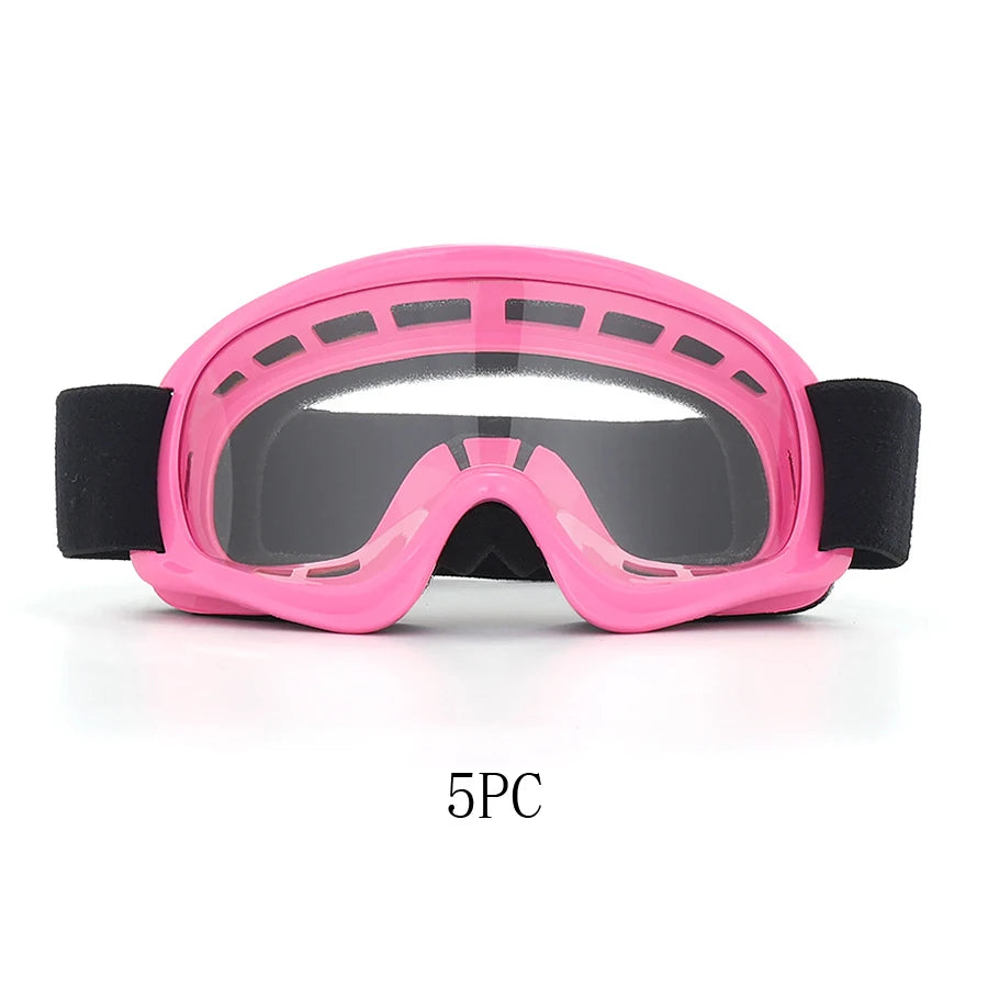Kids Motorcycle Goggles - UV Protection Riding Glasses for Boys & Girls, Dirt Bike & ATV Windproof Eyewear