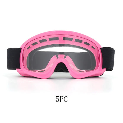 Kids Motorcycle Goggles - UV Protection Riding Glasses for Boys & Girls, Dirt Bike & ATV Windproof Eyewear