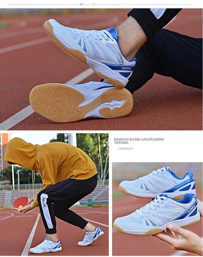 Men Table Tennis Shoes Non-slip Outdoor Breathable Competition Training Big Size Sneakers Handball Outdoor Boys Volleyball Shoes