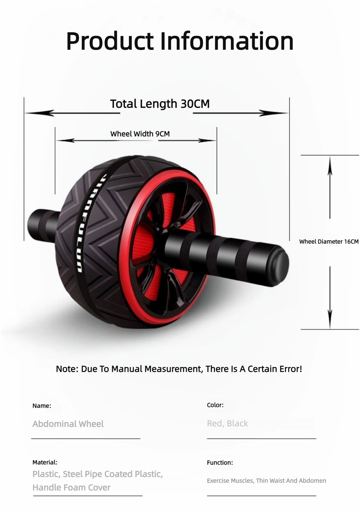 Big Roller For ABS Workout Wheel Exercise Equipment Core Abdominal Home Gym Muscle Device Fitness Men And Women Weight Loss