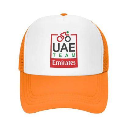 UAE Road Vehicle Print Mesh Baseball Cap Summer Breathable Sun Visor Hats Unisex Adjustable Snapback Caps Adults Trucker Hat