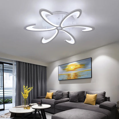 Modern Ceiling Lamp Indoor Acrylic Lustre For Bedroom Living Dining Room Kitchen Led Chandelier RC Dimmable Pendant Light Decor
